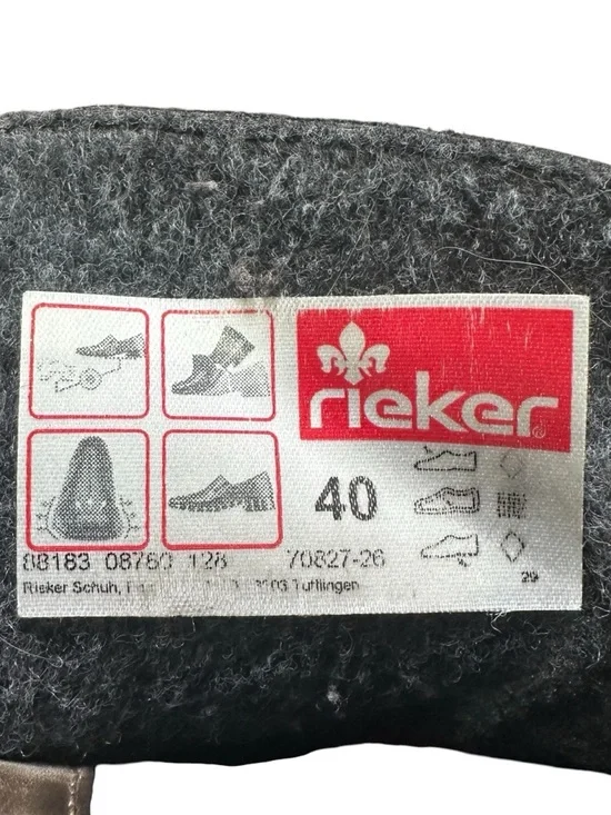 Rieker Women’s Size 40EU/8.5US Gray Payton 27 Combat Moto Ankle Boots - Picture 9 of 9